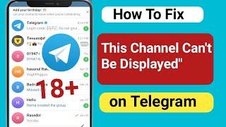 Fix "This Channel Can't Be Displayed" on Telegram (Android & ios)| Unlock All Telegram Channels