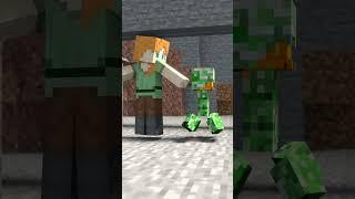 Creeper-Girl Funny Fail | Minecraft Animation #shorts