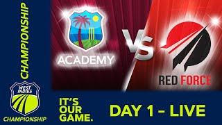  LIVE WI Academy vs Trinidad & Tobago - Day 1 | West Indies Championship 2025 | 5th March