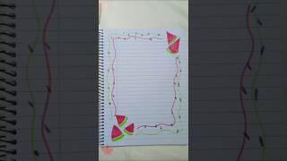 How to make bond paper design in watermelon  #shorts #victorydiycrafts #painting #diy #viralvideo