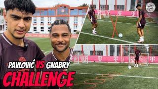 Who will win the passing battle? | Gnabry  Pavlović - Passing Challenge