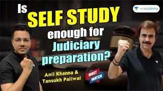 🟢Is Self Study Enough for Judiciary Preparation? | Tansukh Paliwal & Anil Khanna | Linking Laws