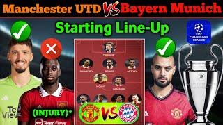 Onana & Bissaka  Bayindir & Amrabat  - Manchester United Vs Bayern Munich - In The UCL Match 1