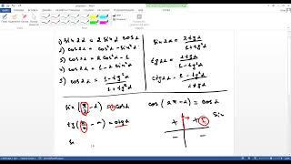 Ikkilangan burchak va keltirish formulalari. #matematika #video #darslar #mathematics #dtm