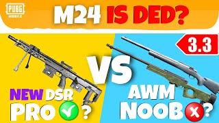 NEW DSR Vs AWM Vs All Snipers 3.3 Update In PUBG MOBILE/BGMI GUIDE/TUTORIAL) [ENGLISH SUB]