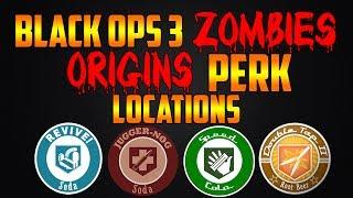 ORIGINS ALL PERK LOCATIONS! (Call of Duty Black Ops 3 Zombies Chronicles)