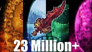 Terraria Supreme Buffed Crimson Crusher Blade  vs Calamity Mod Boss Rush