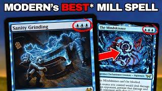 This Card Is *INSANE* - Sanity Grinding In Modern!? | Mono Blue Mill | MTGO League Gameplay