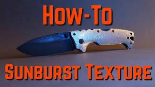 How-To Create A Sunburst Texture - Original Goat Scales!!! #custom #howto #handmade