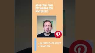 How Do I Use Keywords with Pinterest? #shorts #pinterestmarketing #pinterestaffiliatemarketing