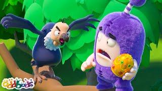 Stealing the Bird's Egg | Oddbods | Moonbug No Dialogue Comedy Cartoons for Kids