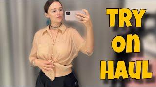 [4K] 2024 Transparent Try On Haul | No bra | Klara Si