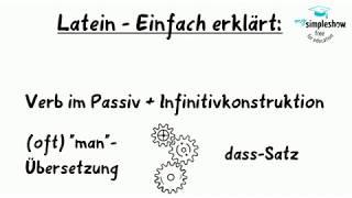 Latein - Einfach erklärt: Der NcI - der Nominativus cum Infinitvo