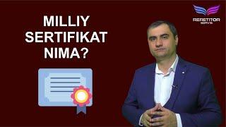 Milliy sertifikat nima?