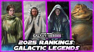 Ranking the Galactic Legends: 2025 in Star Wars Galaxy of Heroes!