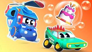 Super Helicopetero y el Cocodrilo de Gravedad - Auto City - Dibujos Animados pora niños