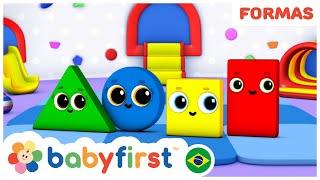 Aprenda as cores e as formas geometricas | Desenhos Educativos | BabyFirst Brasil