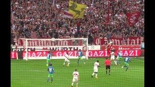 VFB vs. Wolfsburg - 85.': Zusammenprall Gentner (2017 live @ Mercedes-Benz Arena - Stuttgart)