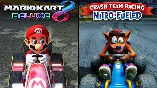 Crash Team Racing: Nitro Fueled vs Mario Kart 8 | Direct Comparison