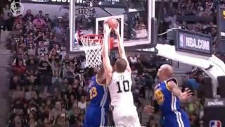 Draymond Green Blocks Dunk Attempt by David Lee