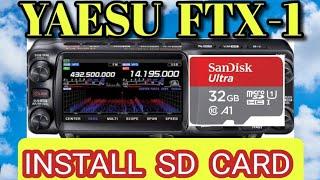 Yaesu FTX-1 Install SD Card & Screen Capture