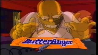 The Simpsons Butterfinger Chocolate Candy Bar TV Commercial