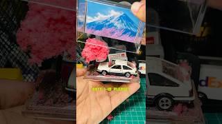 How to custom Hotwheels mini diorama #hotwheels #diecast #hotwheelscustom #diecastcustom #Sakura