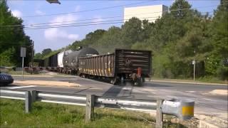 "Original Norfolk and Southern" Heritage #8114 Leads E25 on home tuff Rails!!!