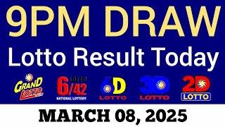 Lotto Result Today 9pm Draw March 8, 2025 Swertres Ez2 PCSO Live Result