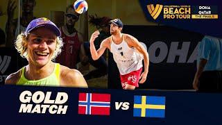 Mol, A./Sørum, C. vs. Åhman/Hellvig - Gold Match Highlights | Doha Finals 2024 #BeachProTour