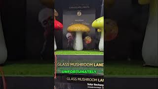 Glowing Glass Mushrooms!  A Must See Garden Decor! 