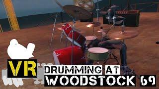 Relive Woodstock 69' - A Horse With No Name drum cover in VR.