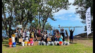 Beach Cleanup with Clean Miami Beach and Neptn at Morningside Park in Miami