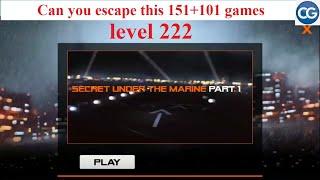 Can you escape this 151+101 games level 222 - SECRET UNDER THE MARINE PART 1 - Complete Game