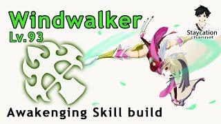 Dragon nest Windwalker 93 Awakening Skill build