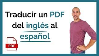  Cómo traducir un PDF del inglés al español | GRATIS