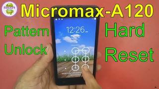 Micromax A120 Hard Reset key With Pattern Unlock