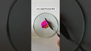 How to make Persian Red | Paint Mixing | Color Mixing | QuinnsArte | #shorts #painting #art #color