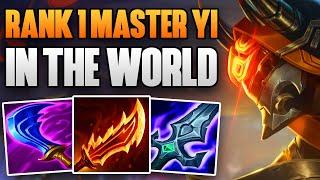 RANK 1 MASTER YI IN THE WORLD PLAYS BUFFED YI | CHALLENGER MASTER YI JUNGLE GAMEPLAY | Patch 13.21