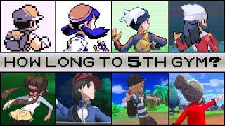 How Long Does It Take To Get To The Fifth Gym In Every Pokemon Game?