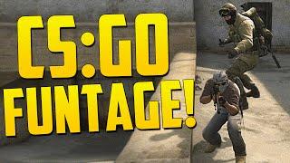 CS:GO FUNTAGE! - Knife Massacre, Trolling Silvers, Dual Guns! (CS:GO Funny Moments)