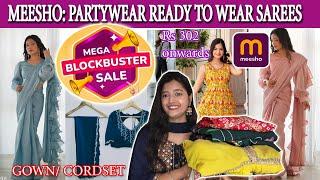 MEESHO HAUL/ MEESHO READY TO WEAR SAREES / MEESHO SAREE HAUL/SAREE HAUL 2024/ PARTYWEAR SAREES.