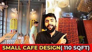 Small Cafe Design | South Indian Cafe | 110 Sqft House Plan