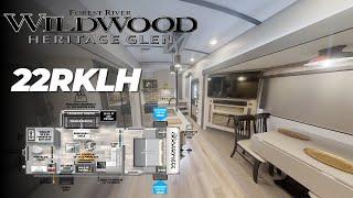 Tour the ALL-NEW 2023 Heritage Glen 22RKHL Travel Trailer by Forest River