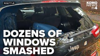 Dozens of car windows smashed near University of Washington campus