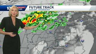 Stormy week and humid weekend ahead in Alabama