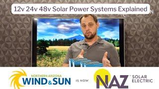 12v 24v 48v Solar Power Systems Explained