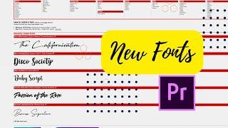 How to install fonts into Adobe Premiere Pro 2020