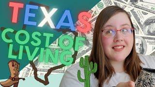 My actual COST OF LIVING in TEXAS - comparison!