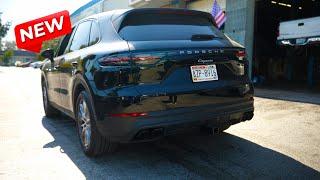 Porsche Cayenne Muffler Delete + Porsche Black Tips